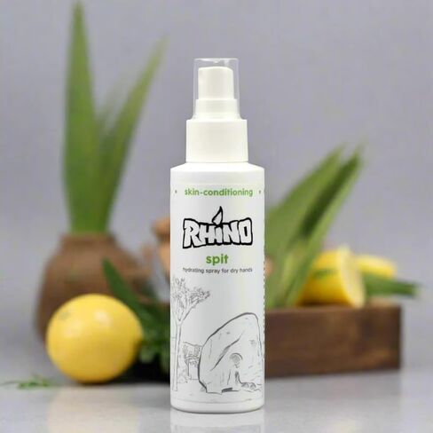 Rhino Skin Solutions Spit Hydrating Spray – Aloe-Based, Non-Greasy Skin Conditioner for Climbers – Fast-Absorbing Moisture Support, 8 oz in Saudi Arabia