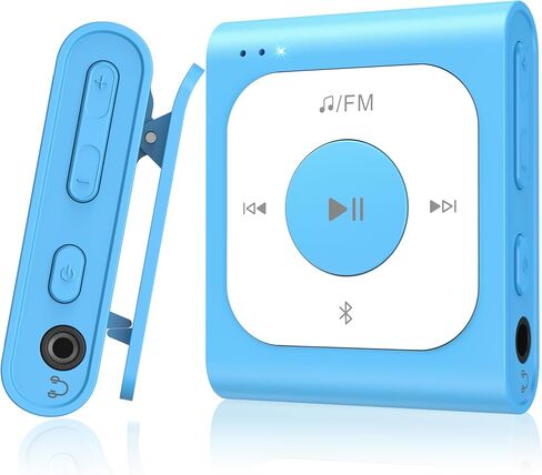مشغل Agptek 64GB MP3 مع Bluetooth ، مشغل موسيقى محمول A53PL مع راديو FM ، خلط ورق اللعب ، لا حاجة للهاتف ، للرياضة (أسود) in Saudi Arabia