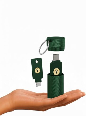 حالة واقي key-key-keykain Yubikey لـ 5/5C NFC-تخزين آمن مفتاح واحد ، مقاوم للماء ومقاومة للخدش لـ Everyday Carry (أسود) in Kuwait