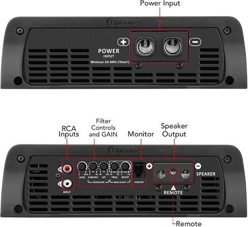 Taramps Bass 5K 1 OHM 1 Channel 5000 Watts RMS MAX ، AULL Range Car Audio ، Monoblock ، مؤشر شاشة LED ، مضخم الفئة D ، كروس ، أمبير أبيض 5K ، جودة الصوت in Saudi Arabia