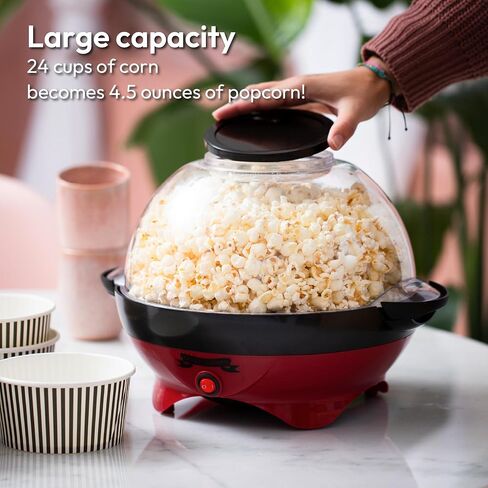Gadgy Premium Popcorn Maker Machine 500W - 2-in-1 Serving Bowl Design in Kuwait