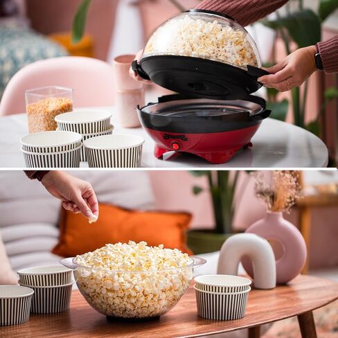 Gadgy Premium Popcorn Maker Machine 500W - 2-in-1 Serving Bowl Design in Kuwait