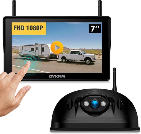 نظام الكاميرا الاحتياطي اللاسلكي RV لـ Furrion RVS Truck Truck Truck ، FHD 1080P 7 "شاشة IPS شاشة تعمل باللمس والخلف ، ومسجّل حلقة LIGH in Kuwait