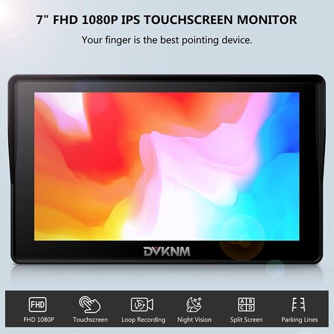 نظام الكاميرا الاحتياطي اللاسلكي RV لـ Furrion RVS Truck Truck Truck ، FHD 1080P 7 "شاشة IPS شاشة تعمل باللمس والخلف ، ومسجّل حلقة LIGH in Kuwait