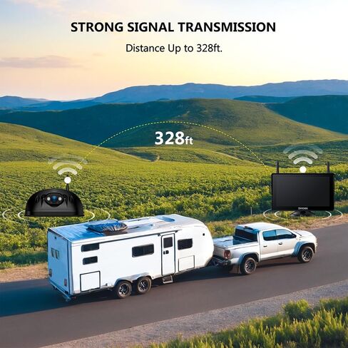 نظام الكاميرا الاحتياطي اللاسلكي RV لـ Furrion RVS Truck Truck Truck ، FHD 1080P 7 "شاشة IPS شاشة تعمل باللمس والخلف ، ومسجّل حلقة LIGH in Kuwait