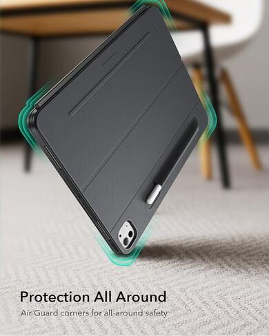 ESR لـ iPad Pro 13 "(M4) 2024 CASE مع لوحة المفاتيح ، لوحة المفاتيح القابلة للفصل المغناطيسية ، أوضاع الصورة/المناظر الطبيعية ، نقرة كبيرة-أي مكان تتبعه ، مفاتيح الإضاءة الخلفية ، سلسلة Shift ، Gray Dark in Saudi Arabia