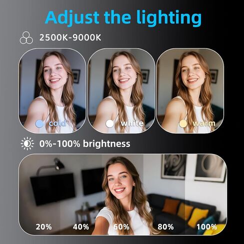 ضوء سيلفي المغناطيسي متوافق مع Magsafe iPhone ، CRI 95+ 700LX/0.3M قابلة للطي LED FILL FILL LING مع مرآة كاملة لتصوير مكياج التصوير الفوتوغرافي مؤتمر الفيديو TIKTOK (M27-WHITE) in Kuwait