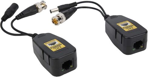 Amako 4PCS HD Video Balun مجموعة لـ CCTV ، CVI TVI AHD CVBS ، 12V 48V ، حماية تيار عابرة الرعد ، ملحقات نظام أمن الإسكان ABS ABS in Kuwait
