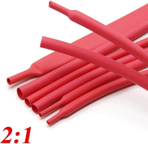 2: 1 حرارة تقلص أنبوب حرارة السلك الأحمر إصلاح الأسلاك الحمراء ، من أجل كبلات DIY Protecctor أنابيب الأذوب التفاف الحد الأدنى من ملحقات الانكماش 1pcs (اللون: 50 مم ، الحجم: 1 متر) in Kuwait