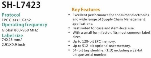 UHF RFID Reader Writer USB RFID Reader + 10 TACS 860-960MHz ، UHF reader reader in Kuwait