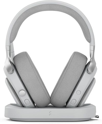 Fractal Design Scape Light - Wireless PC Gaming Headset - Detachable Flip-to-Mute Microphone with Noise Cancellation - Battery Life Up to 40 Hours - Configurable Ambient Lighting - Gray in Saudi Arabia