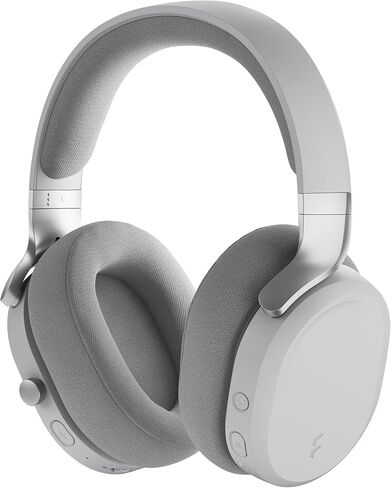 Fractal Design Scape Light - Wireless PC Gaming Headset - Detachable Flip-to-Mute Microphone with Noise Cancellation - Battery Life Up to 40 Hours - Configurable Ambient Lighting - Gray in Saudi Arabia