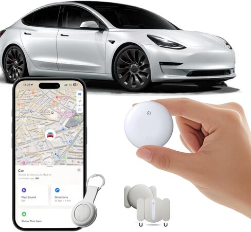 Car GPS Tracker for Vehicles Worldwide GPS Tracker for Vehicles Work with Find My (iOS Only), Car Vehicle Tracking Anti-Lost Locator with App for Cars, Wallet, Pets, Luggage (Black) in Kuwait