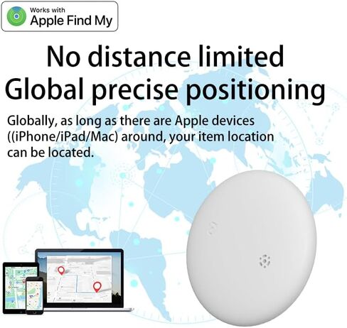 Car GPS Tracker for Vehicles Worldwide GPS Tracker for Vehicles Work with Find My (iOS Only), Car Vehicle Tracking Anti-Lost Locator with App for Cars, Wallet, Pets, Luggage (Black) in Kuwait