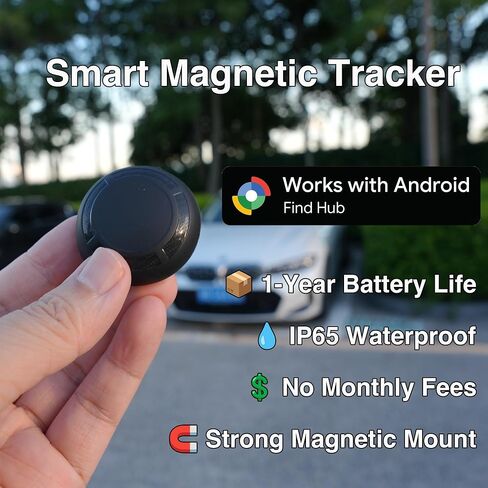 Mini GPS Tracker للمركبات - يعمل مع Apple Find My ، بدون رسوم شهرية ، جهاز تعقب السيارات المغناطيسي المخفي لتتبع موقع السيارة (iOS فقط) in Saudi Arabia