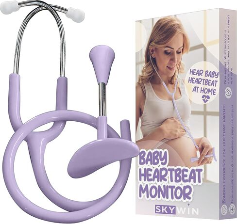 Skywin Fetal Heartbeat Monitor, Fetoscope Heart Beat Monitors for Pregnancy Detection - 24 Weeks, Baby Heartbeat Monitor Pregnancy, at Home Fetal Heartbeat Monitor with The Stethoscope (Blue) in Saudi Arabia