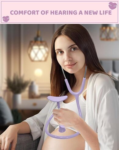Skywin Fetal Heartbeat Monitor, Fetoscope Heart Beat Monitors for Pregnancy Detection - 24 Weeks, Baby Heartbeat Monitor Pregnancy, at Home Fetal Heartbeat Monitor with The Stethoscope (Blue) in Saudi Arabia