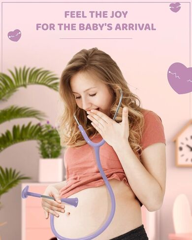 Skywin Fetal Heartbeat Monitor, Fetoscope Heart Beat Monitors for Pregnancy Detection - 24 Weeks, Baby Heartbeat Monitor Pregnancy, at Home Fetal Heartbeat Monitor with The Stethoscope (Blue) in Saudi Arabia
