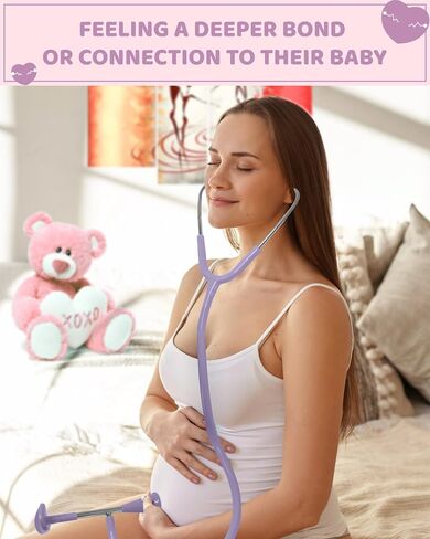 Skywin Fetal Heartbeat Monitor, Fetoscope Heart Beat Monitors for Pregnancy Detection - 24 Weeks, Baby Heartbeat Monitor Pregnancy, at Home Fetal Heartbeat Monitor with The Stethoscope (Blue) in Saudi Arabia
