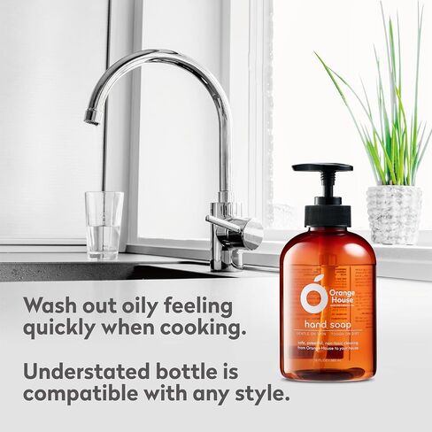 Orange House Natural Liquid Hand Soap مع زيت برتقالي من فئة الطعام ، خالية من القسوة ، ناعمة وترطيب ، 12 أوقية in Kuwait