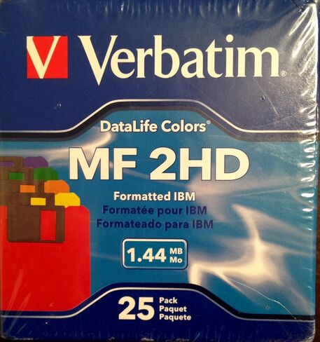 Verbatim 3.5in. High Density Floppy Disk - IBM Formatted (25-Pack, Assorted Colors) in Saudi Arabia