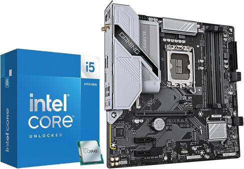 Micro Center CPU Motherboard Combo -Ultra 5 Desktop Processor 245K 14 cores with GIGABYTE B860M Eagle Plus WIFI6E LGA1851 Motherboard in Kuwait
