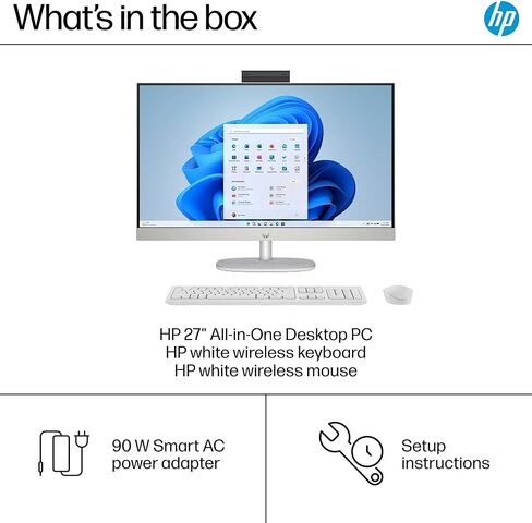HP 27 "شاشة تعمل باللمس All-In-One-Windows 11 Pro PC للأعمال والمنزل ، عرض LED مضاد لـ FHD ، 27 بوصة ، Entel 12-Core Ultra 7 155U ، ارتفاع قابل للتعديل ، كاميرا FHD IR ، 16 جيجابايت DDR5 | 1 TB SSD in Saudi Arabia