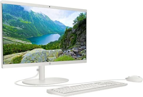 HP All-In-One كمبيوتر سطح المكتب ، 21.5 "عرض FHD ، معالج Intel Celeron J4025 ، ذاكرة الوصول العشوائي 32 جيجابايت ، 1 تيرابايت SSD ، كاميرا الويب ، HDMI ، RJ-45 ، Wi-Fi 6 ، USB-C ، لوحة المفاتيح السلكية والماوس ، Windows 11 Home in Saudi Arabia