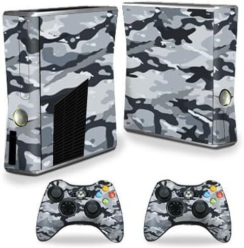 Mayyskins Skin متوافق مع Co -Box 360 Xbox 360 S Console - رمادي التمويه | غلاف الالتفاف الواقي ، الدائم ، والفريد من نوعه | من السهل تطبيق الأنماط وإزالتها وتغييرها | صنع في الولايات المتحدة in Saudi Arabia