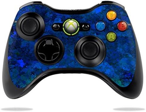 Mayyskins Skin متوافق مع Microsoft Xbox 360 Controller - Blue Ice | غلاف الالتفاف الواقي ، الدائم ، والفريد من نوعه | من السهل تطبيق الأنماط وإزالتها وتغييرها | صنع في الولايات المتحدة in Saudi Arabia