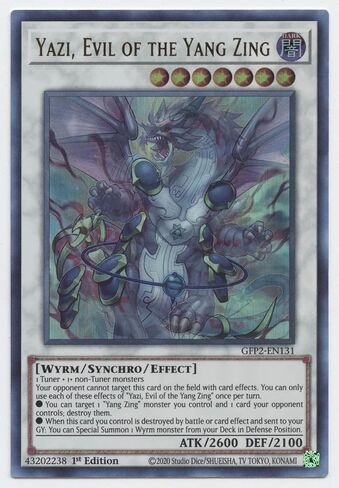 Yazi, Evil of The Yang Zing - GFP2-EN131 - Ultra Rare - 1st Edition in Saudi Arabia