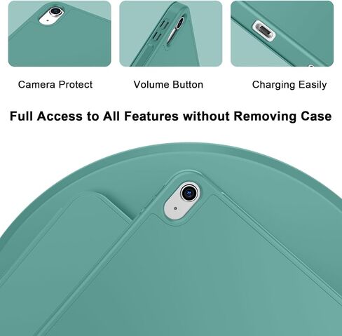 Case for iPad (A16) 11 Inch 2025/iPad 10th Generation 10.9 Inch 2022, Slim Trifold Stand Protective Cover with Pencil Holder and Soft TPU Back,Support Auto Sleep/Wake (Navy Blue) in Saudi Arabia