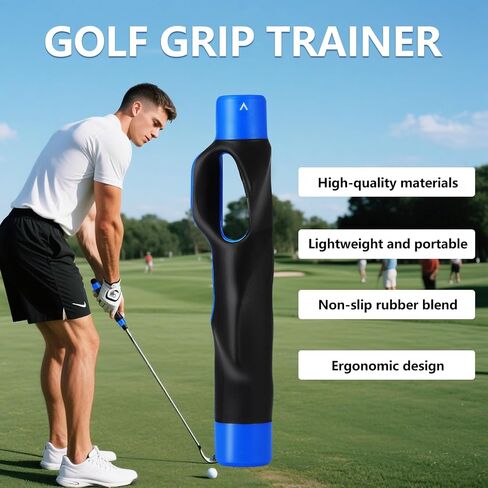 Golf Grip Trainer ، Golf Club Grips ، Golf Training Aid ، Grip Trainer Golf للمساعدة في تدريب وضع اليد الصحيح (الأزرق) in Saudi Arabia