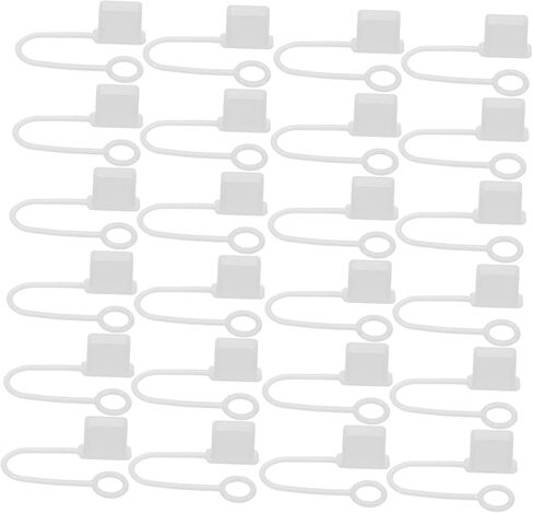 Housoutil 30pcs Cap Cap Cap Gust Protector Cable Cable Coplroof USB Cover USBC Cover Cover Laptop Gust Silicone Pluge Soft Micro in Kuwait