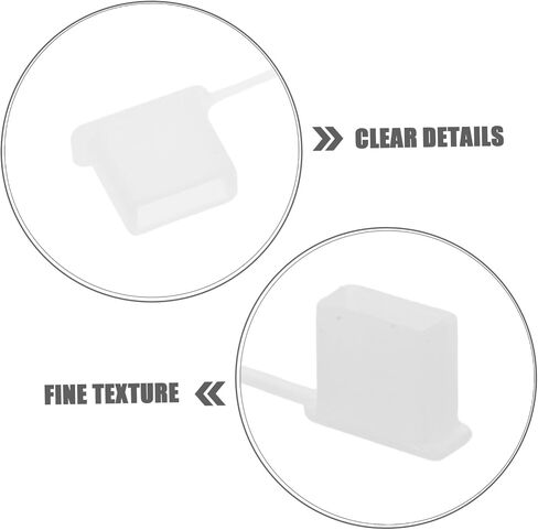 Housoutil 30pcs Cap Cap Cap Gust Protector Cable Cable Coplroof USB Cover USBC Cover Cover Laptop Gust Silicone Pluge Soft Micro in Kuwait