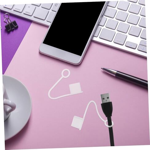 30pcs كابل شحن USB Cover Cover USB غبار الغبار الناعم غطاء الحماية من الغبار in Kuwait
