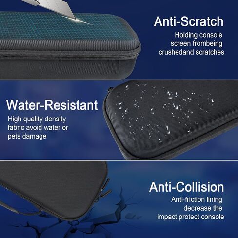 Osenvic Premium Careing Case PlayStation Portal ، حالة تخزين السفر للحصول على لوحات مفاتيح ألعاب PS5 المحمولة ، PS PS Portal Black Handbag مع واقي شاشة 2 in Saudi Arabia