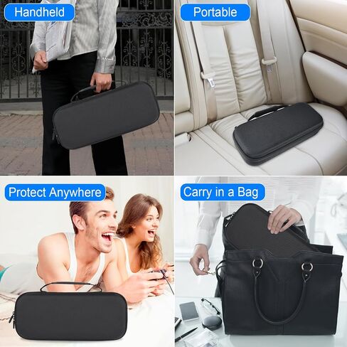 Osenvic Premium Careing Case PlayStation Portal ، حالة تخزين السفر للحصول على لوحات مفاتيح ألعاب PS5 المحمولة ، PS PS Portal Black Handbag مع واقي شاشة 2 in Saudi Arabia