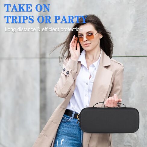 Osenvic Premium Careing Case PlayStation Portal ، حالة تخزين السفر للحصول على لوحات مفاتيح ألعاب PS5 المحمولة ، PS PS Portal Black Handbag مع واقي شاشة 2 in Saudi Arabia