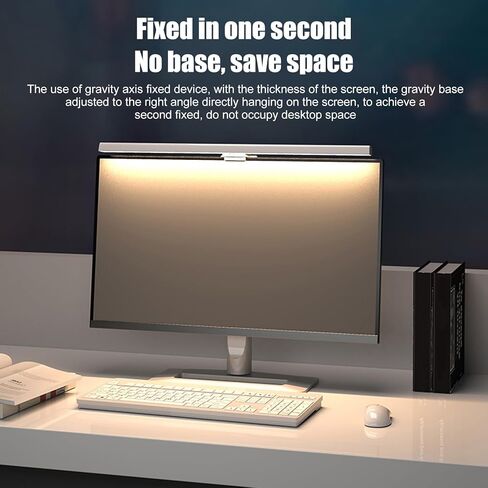 Monitor Light Bar, LED Lights for Monitor, Computer Monitor Lamp for Ensuring A Personalized and Comfortable Working Environment (White) in Saudi Arabia