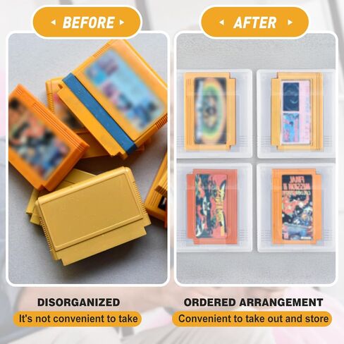 Reallnaive 50 Pcs Transparent Cartridge Game Case Box Anti Dust Advance Game Case Cover with Big Storage Box Compatible with GBA DS 3DS DSI Nintendo Party Favors Gifts in Saudi Arabia