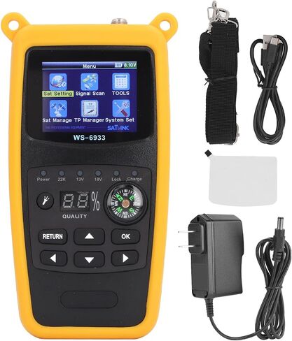 2.1 بوصة شاشة TFT شاشة Digital Satellitesign Meter مع مصباح يدوي للأنظمة للأنظمة Finder للتنقل الفلكي للمراقبة (قابس الولايات المتحدة) in Saudi Arabia