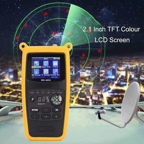 2.1 بوصة شاشة TFT شاشة Digital Satellitesign Meter مع مصباح يدوي للأنظمة للأنظمة Finder للتنقل الفلكي للمراقبة (قابس الولايات المتحدة) in Saudi Arabia