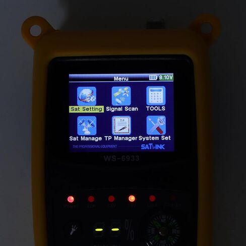 2.1 بوصة شاشة TFT شاشة Digital Satellitesign Meter مع مصباح يدوي للأنظمة للأنظمة Finder للتنقل الفلكي للمراقبة (قابس الولايات المتحدة) in Saudi Arabia