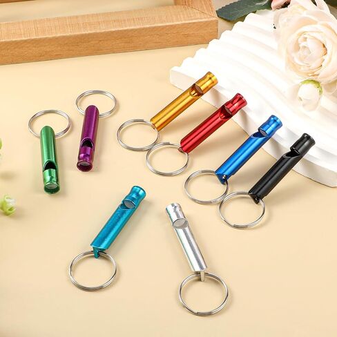 200 Pcs Emergency Whistles with Keychains, Aluminum Extra Loud Safety Survival Whistle, Bulk for Training Outdoor Sports Camping Hiking Boating Hunting, Multicolor in Saudi Arabia