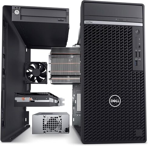 Dell OptiPlex 7010 Tower 7000 Business Desktop Computer, 12th Gen Intel Hexa-Core i5-12500 (Beat i7-11700), 16GB DDR4 RAM, 512GB PCIe SSD, DVDRW, WiFi Adapter, RJ-45, Keyboard & Mouse, Windows 11 Pro in Saudi Arabia