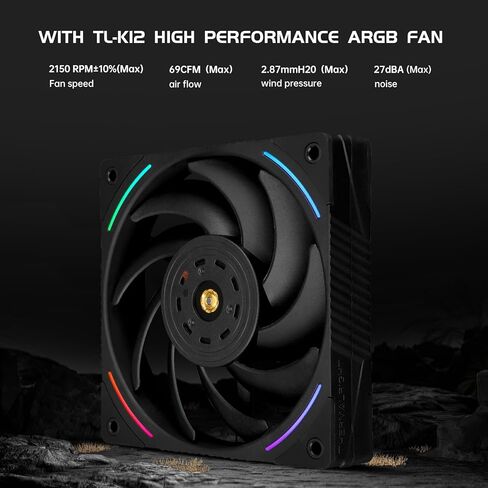 Thermalright Phantom Spirit 120 Evo CPU Air Cooler ، 7 × 6 مم أنابيب حرارة ، مروحة مزدوجة 2150 دورة في الدقيقة ، لـ AMD AM4 AM5/Intel 1700/1150/1151/1200/17xx/2011/1851 in Saudi Arabia