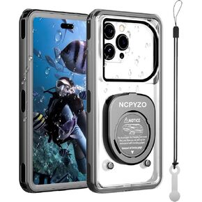 Waterproof Phone Case,IPX8 Phone Protection with Ideal for Snorkeling,Diving,and Water Activities,Suitable for iPhone,Samsung,Motorola,and All Series of Phones with Screens Below 6.9 In (Black) in Saudi Arabia
