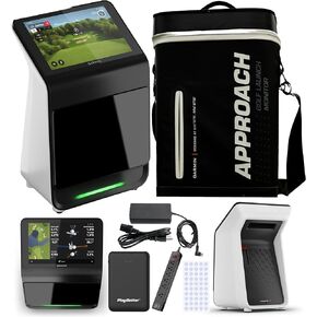 Garmin Approach R50 Premium Golf Launch Monitor & Simulator Bundle - Ball & Club Metrics, Built-in 10" Color Display with Case, Wireless HDMI Transmitter, 25FT 4K HDMI Cable, Surge Protector & More in Kuwait