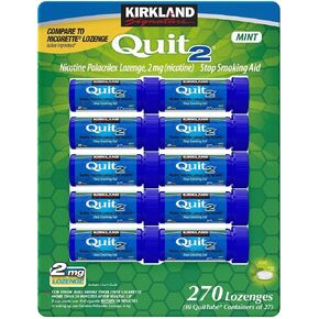 Kirkland Signature Quit2 2mg Lozenge Mint 270 Count. in Kuwait